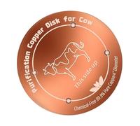 Disque en cuivre - de purification d'abreuvoir pour vache, purificateur en cuivre de 4 pouces, outil domestique pratique utilisant le ranch, matériau robuste et résistant à l'usure, géométrie s