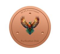 Disque en cuivre pour abreuvoir à oiseaux - 10 cm de diamètre avec support à trois points - de nettoyage pour bain d'oiseaux pour la terrasse | Pour femmes, mamans, jardinières, amateurs de