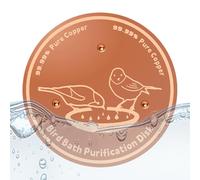 Disque en cuivre pour abreuvoir à oiseaux à trois points, ajustement universel et