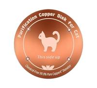 Disque en Cuivre pour Abreuvoir à Oiseaux - Disque Universel Renforcé en Cuivre de 10 cm - Bassin à Oiseaux,pour Nourriture Animaux Volière Jardin Arrière-Cour Parc