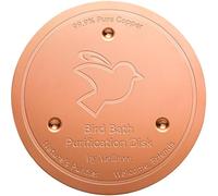Disque en cuivre pour bain d'oiseaux, 0,6 mm pour entretien naturel de l'eau par tous les temps, compatible avec la plupart des bains d'oiseaux en plein air, bols