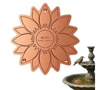 Disque en cuivre pour bain d'oiseaux de nettoyage avec support 3 points | Plateau Purificateur d'Eau pour Bain d'Oiseaux Grand Petit Béton Pierre Céramique Chauffé Jardin Terrasse Patio Pelouse