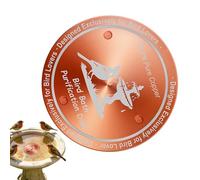 Disque en cuivre pour bain d'oiseaux - de purification universelle avec support à trois points | Disque de purification pour bain d'oiseaux en cuivre, pour observer le jardin, le parc, le