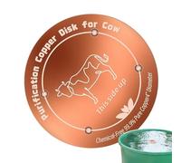 Disque en cuivre pour bain d'oiseaux - Double usage, fonction sans pointe, disque de purification en cuivre , accessoires pour bain d'oiseaux | Nettoyants pour bains doiseaux adaptés aux fermes, ra