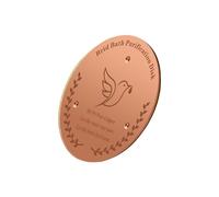 Disque En Cuivre Pour Bain D'Oiseaux Nettoyant Eau Sécurisé Avec Support 3 | Disque pour Bain d'Oiseaux Gardant une Eau Propre Pour Jardin, Terrasse, Balcon, Pelouse Et Prairie