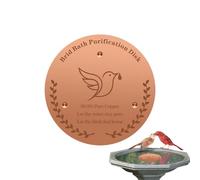 Disque en cuivre pour bain d'oiseaux pour extérieur Support 3 points | Plateau de bain pour oiseaux d'eau pure pour jardin terrasse balcon pelouse et prairie