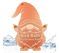 Disque en Cuivre pour Bain d'oiseaux - Sécurisé en Forme de GNOME en Cuivre Universel - Disque pour Bain d'oiseaux À Eau Propre | pour Jardin Terrasse Balcon Pelouse Prairie