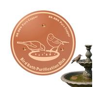 Disque en cuivre pour bain d'oiseaux Support sécurisé à trois points,