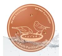 Disque en cuivre pour bain d'oiseaux Support sécurisé à trois points,