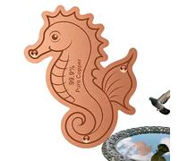 Disque en cuivre pour une utilisation dans les bains d'oiseaux, utilisable toute l'année avec support à trois points | Disque de nettoyage en cuivre pour animaux marins - Pour maman, jardiniers