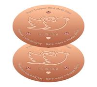 Disque en cuivre , purificateur d'eau, plaques de bain pour oiseaux, texture antidérapante avec support triple point pour bain d'oiseaux de jardin, décoration de mariage, chalet, hôtel, utilisation