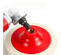 Disque en feutre de laine pour meuleuse d'angle avec anneau central renforcé pour un polissage sûr à haute vitesse des surfaces réfléchissantes (115 mm)