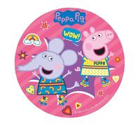 Dekora - Décoration Comestible pour Gâteau d'Anniversaire pour Enfant Peppa Pig - 20 cm