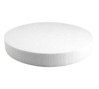 Rayher 3003600 Disque en polystyrène Ø 30 cm Hauteur 4 cm Idéal comme Mannequin de gâteau en polystyrène