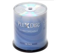 Disque enregistrable PlexDisc CD-R 700 Mo 52X avec dessus argent brillant - 100 paquets Spindle 631-105-BX