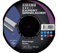 DISQUE EXPERT GRIND ACIER ∅100 x 6.4 x 16 - SIDAMO - 10222004