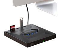 Disque externe - Disque externe optique à faible bruit - Brûleur de lecteur d'écrivain RW | USB 3.0 Type-C Slim Portable Portable Player | de données à grande vitesse de 15,5 cm pour ordinat