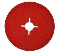 Disque FIBRE CERAMIQUE Spécial INOX / Dim Ø125 / Gr : 80 TIVOLY - XT10112011337