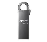 Disque flash USB Apacer, USB 3.0, 32Go, AH15A, argent, AP32GAH15AA-1, USB A, avec mousqueton
