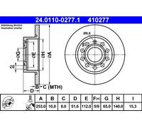 Disque Frein Axial Arrière pour Audi Seat Skoda VW A3 Altea XL Beetle Ca