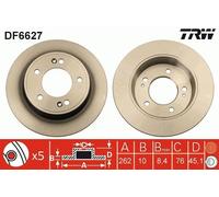 Disque Frein Axial Arrière pour Hyundai Kia Cee'D Ciré Koup Crète Elasth