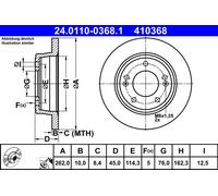 Disque Frein Axial Arrière pour Hyundai Kia Ciré Koup Crète Elantra K