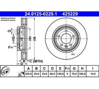 Disque Frein Axial Arrière pour Land Rover Discovery Range Rover TAILLE S