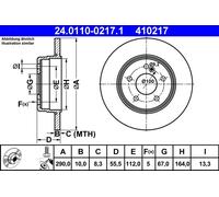 Disque Frein Axial Arrière pour Mercedes-Benz LC CLK