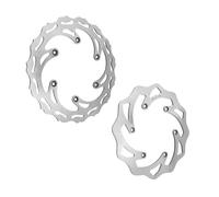 Disque frein moto Kit de disques frein avant et arrière, pour KTM EXC 300 TPi Six jours 220mm 260mm EXC-F 500 450 SX-F 350 Disque de frein moto(Kit)