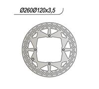 Disque Frein NG 392 Dimensions MM 260-135-120-3, 5-4-6, 5 Fixe