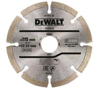 Disque fritté segmenté pour matériaux de construction/béton 115 x 22,2 mm - DT3701-QZ - DEWALT