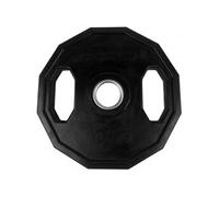 Disque haltère en caoutchouc olympique 10 kg noir