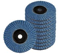 Disque lamelle 75mmx10mm grain 40/60/80/120 - 12, Meuleuse angle 3"" ponçage polissage métal bois - Métallique Aucuneary