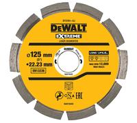 Disque laser pour béton dur/granités 125 x 22,2 mm - hauteur segment 7,5 mm - DT3761-XJ - DEWALT