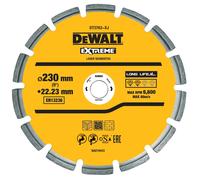 Disque laser pour béton dur/granités 230 x 22,2 mm - hauteur segment 8,5 mm - DT3763-XJ - DEWALT