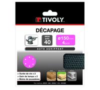 4 Disques Maille Auto agrippant, Ø 150mm, GR 180, pour Ponceuse Excentrique