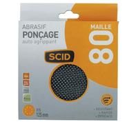 Disque maille - SCID - Diamètre 125 mm - auto-agrippant - Grain 80 - Vendu par 5