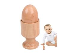 Disque Main à Main Bébé - Aide à la Coordination Oeil-Main en Bois de Hêtre | Coquetier rond en forme de cube pour l'apprentissage précoce des tout-petits | Texture lisse, sûre et durable pour garçons