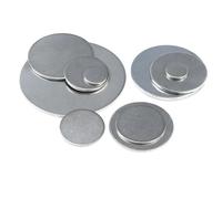 disque métallique, Disque en acier inoxydable de 7 à 90 mm, petite plaque d'acier ronde solide, disque circulaire en tôle, épaisseur 1,8 mm(23mm (5Pcs))