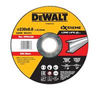 Disque meule métal 230 mm x 22,2 mm épaisseur 6 mm moyeu déporté - DEWALT - DT43919-QZ