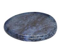 Disque minéral poli (3-5 cm) + carte descriptive | Pierre de touche, de poche ou de massage (Dumortiérite)