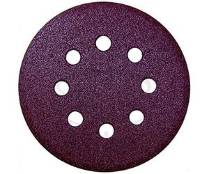Disque mousse abrasive 'p64e' en papier resinata Flexible. Avec 8 trous.