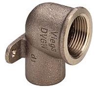 plaque murale Viega 103965 12 mm x Rp 2000 /2, bronze