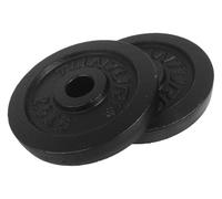 Tunturi Disque de musculation 30 mm 2,5 kg – Paire noir
