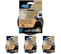 Disque Norton Decap Express Bois et Peinture, diamètre 125 (Lot de 4)