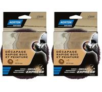 Disque NORTON Decap Express bois & peinture. 115 mm (Lot de 2)