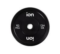 Disque Olympique Bumper 10 Kg Noir ION fitness