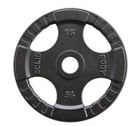 Disque olympique en fer avec 4 poignées Body-Solid Tools - 15kg