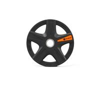Disque olympique Wheel 15 kg, Unique, Noir