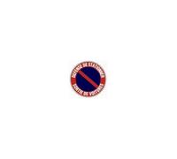 Disque panneau signalisation d?fense de stationner sortie de voitures 30 cm NOVAP